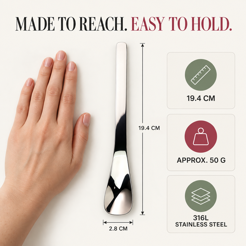 ✨Buy 1 Free 1🥄Stainless Steel Dessert Spoon Long-Handle 316L Stainless Steel Dessert Spoon