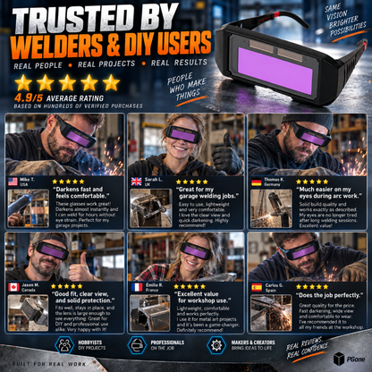 Auto-Darkening Anti-Glare Welding Glasses