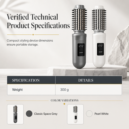 🔥50%OFF✨🎁2-in-1 Cordless Electric Hair Straightener & Curling Brush