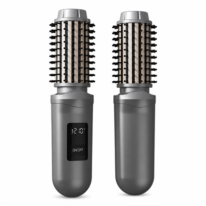 🔥50%OFF✨🎁2-in-1 Cordless Electric Hair Straightener & Curling Brush