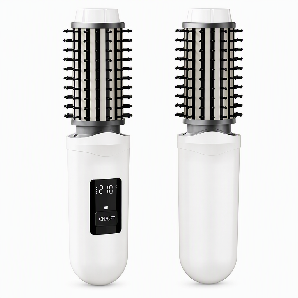🔥50%OFF✨🎁2-in-1 Cordless Electric Hair Straightener & Curling Brush