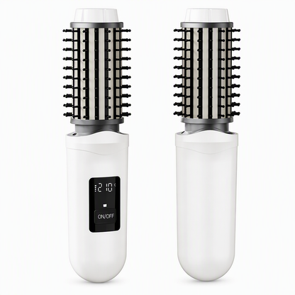 🔥50%OFF✨🎁2-in-1 Cordless Electric Hair Straightener & Curling Brush