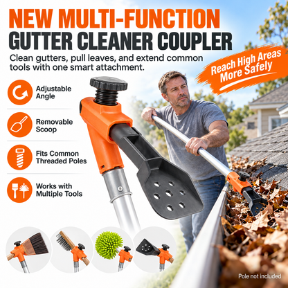 🧹 50% OFF NOW! Multifunctional Gutter Cleaning Tool – Reach Hard-to-Access Areas, Clean Gutters & Adjustable Angle – Perfect for High Surfaces and Tight Spaces ✨