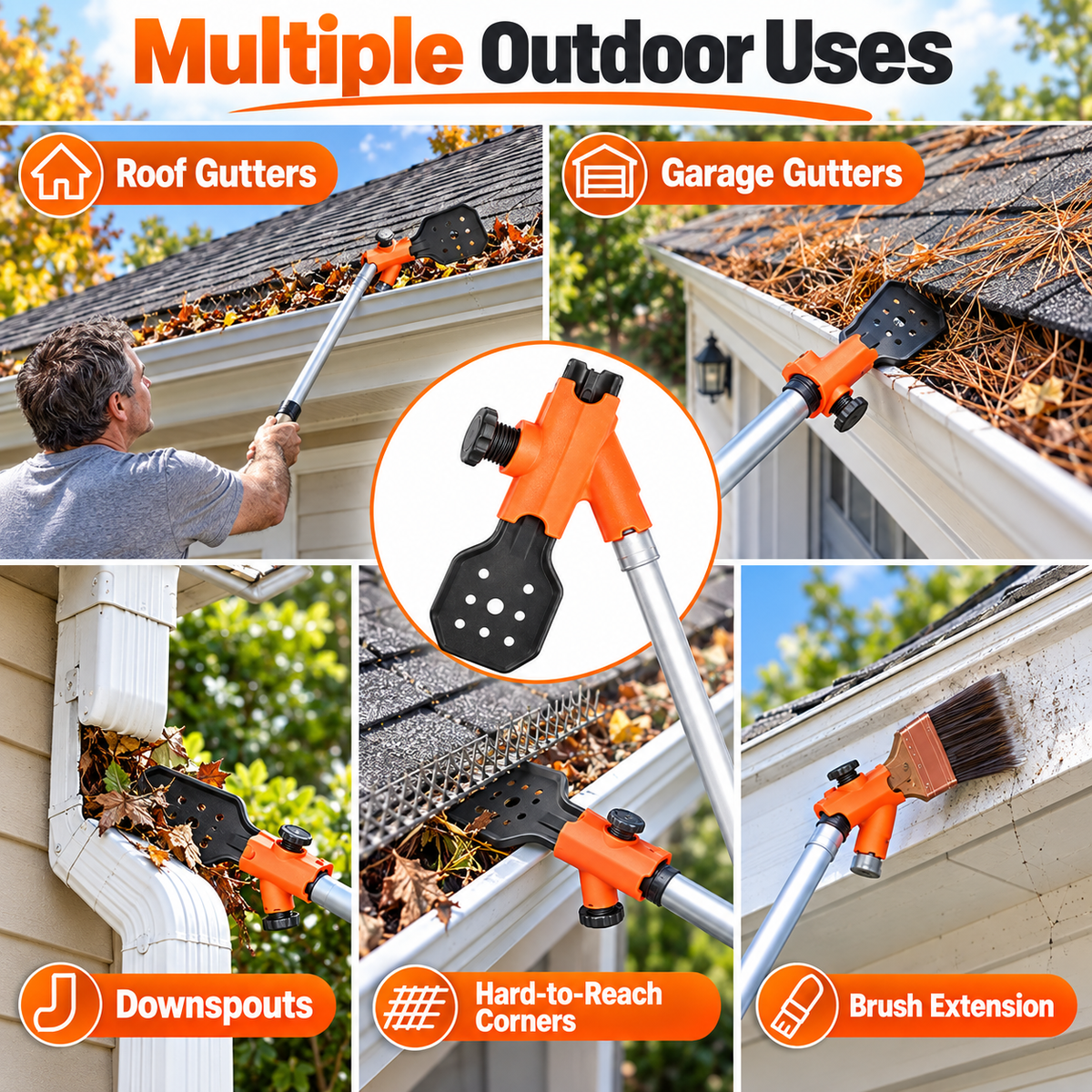 🧹 50% OFF NOW! Multifunctional Gutter Cleaning Tool – Reach Hard-to-Access Areas, Clean Gutters & Adjustable Angle – Perfect for High Surfaces and Tight Spaces ✨