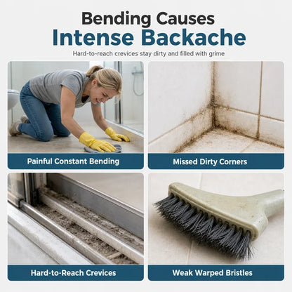 💥Buy 1 Get 1 Free🧼Adjustable Length Stainless Steel Telescopic Long Handle Crevice Cleaning Brush