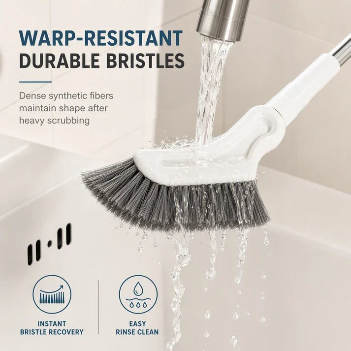 💥Buy 1 Get 1 Free🧼Adjustable Length Stainless Steel Telescopic Long Handle Crevice Cleaning Brush
