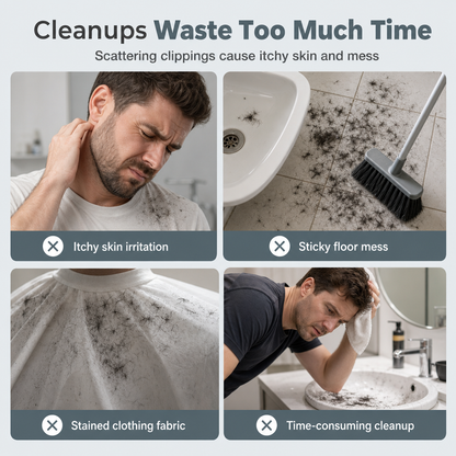 Adult Gray Medium Size Breathable Hair Cutting Cape and Odorless Hair Dyeing Salon Gown