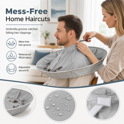 🔥50% OFF 👨‍👩‍👧 Versatile Family Grooming Haircutting Cape— Adults, Kids & Dye Sessions