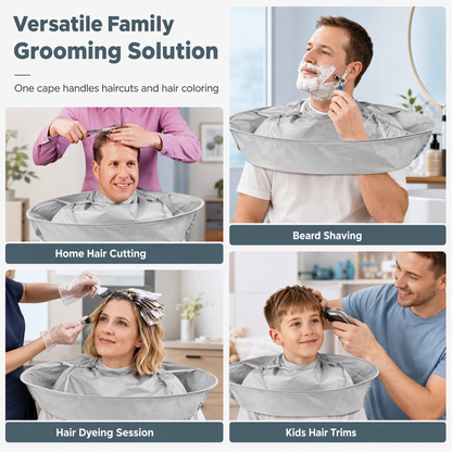 🔥50% OFF 👨‍👩‍👧 Versatile Family Grooming Haircutting Cape— Adults, Kids & Dye Sessions