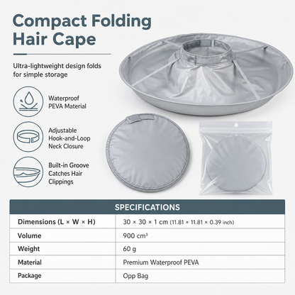 🔥50% OFF 👨‍👩‍👧 Versatile Family Grooming Haircutting Cape— Adults, Kids & Dye Sessions