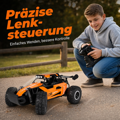 🏎️ 50% OFF NOW! High-Speed RC Off-Road Car – 4WD, Shock-Absorbing Suspension & LED Lights ✨