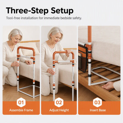 🥳HOT SALE🥳💞50K+ SOLD! Bed Assist Rail – From €69.99! Carbon steel, dual-grip & 6-level height. Safe bedside – grab yours! ✅