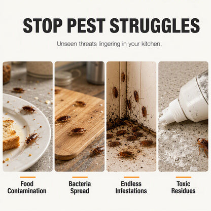 🛡️ Professional Non-Toxic Cockroach Trap House