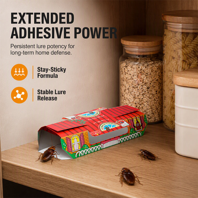 🛡️ Professional Non-Toxic Cockroach Trap House