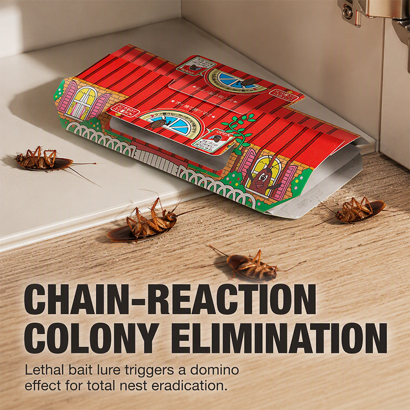 🛡️ Professional Non-Toxic Cockroach Trap House