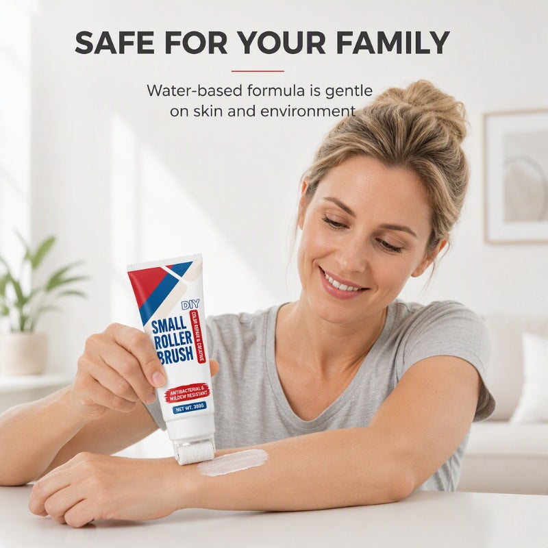 ⏳🧱Last Day Sale 50% OFF💥🔥BUY 1 GET 1 FREE🏆✨Waterproof Wall Repair Paste with Integrated Small Roller Brush