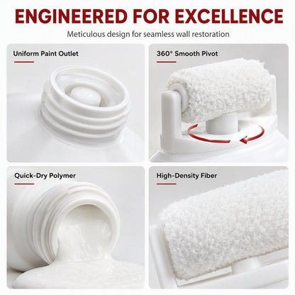 ⏳🧱Last Day Sale 50% OFF💥🔥BUY 1 GET 1 FREE🏆✨Waterproof Wall Repair Paste with Integrated Small Roller Brush