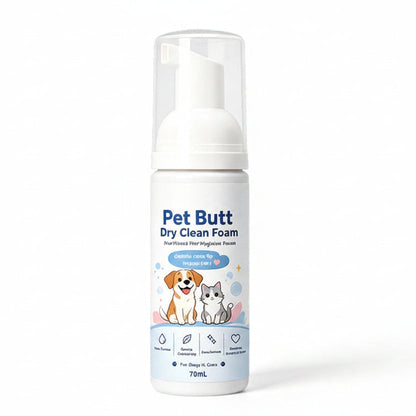 🐾 Save 50% now! No-rinse cleansing foam for pet bottoms.