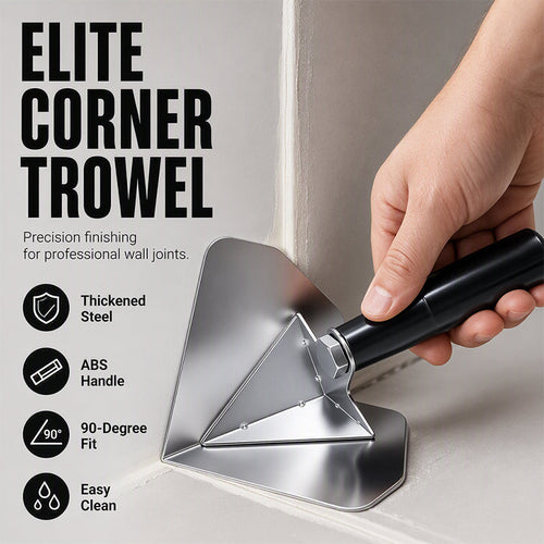 🔧 50% OFF – Corner Spatula for Precise Finishing | Stainless Steel & Ergonomic Handle | For Plastering and Repairs