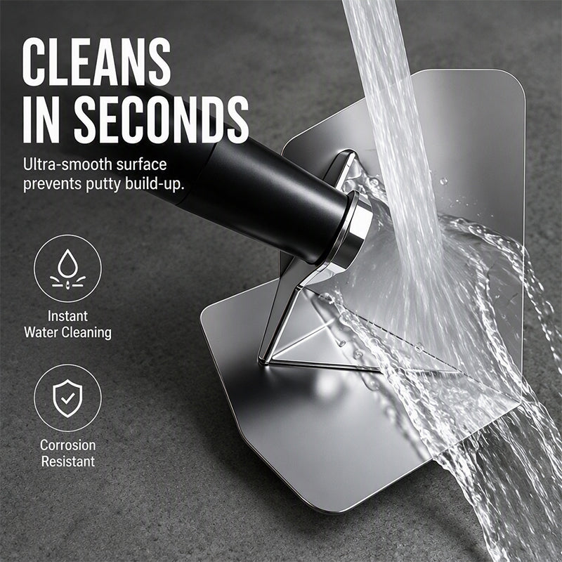 🔧 50% OFF – Corner Spatula for Precise Finishing | Stainless Steel & Ergonomic Handle | For Plastering and Repairs