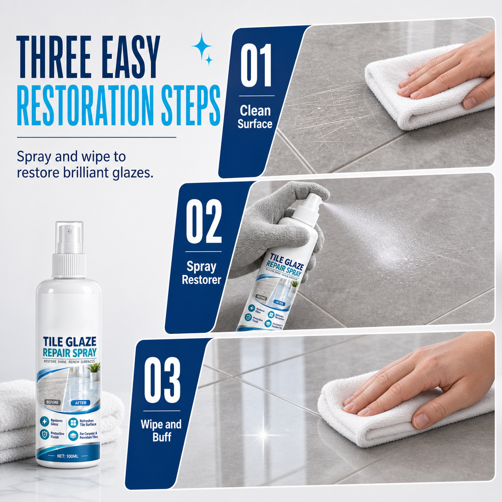📢📢 Buy 1 Get 1 Free⏰ ✨ Tile Glaze Repair Spray – Restore Shine & Hide Fine Scratches
