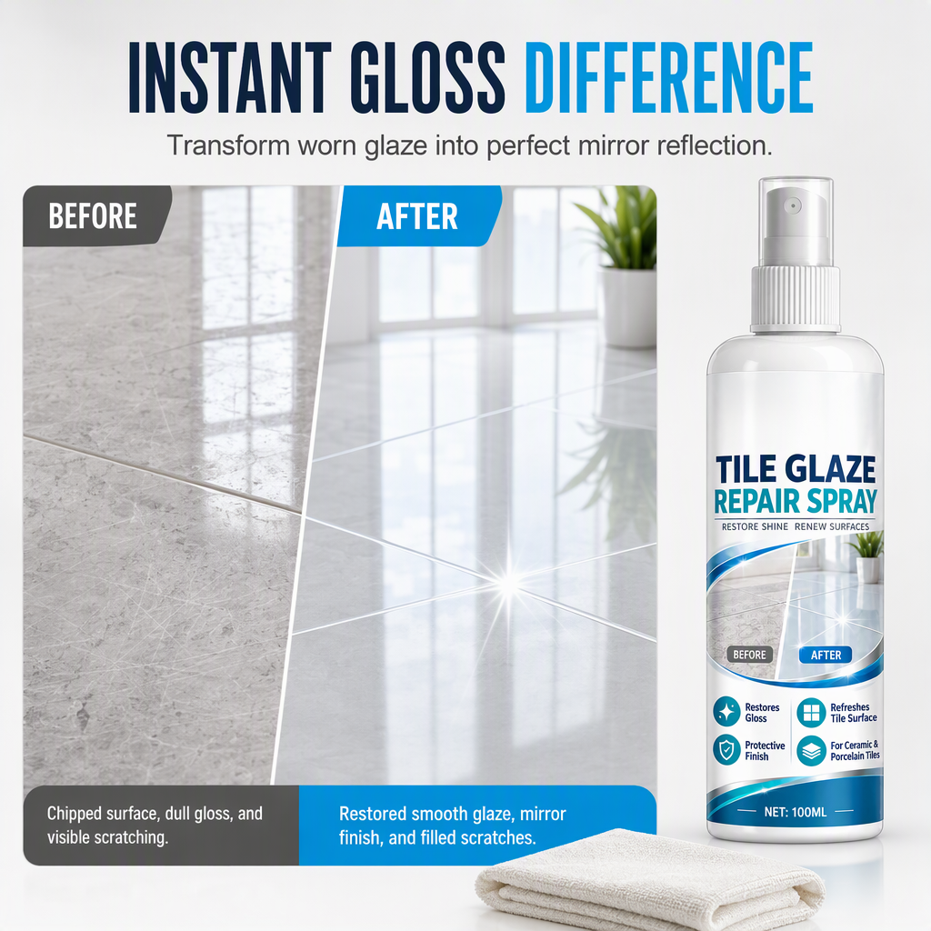 📢📢 Buy 1 Get 1 Free⏰ ✨ Tile Glaze Repair Spray – Restore Shine & Hide Fine Scratches