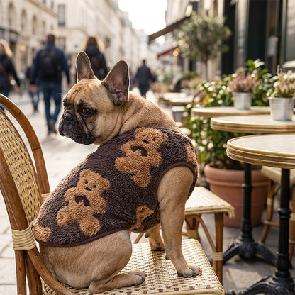 🐻 Plush-Lined Pet Vest | S–8XL Winter Layer