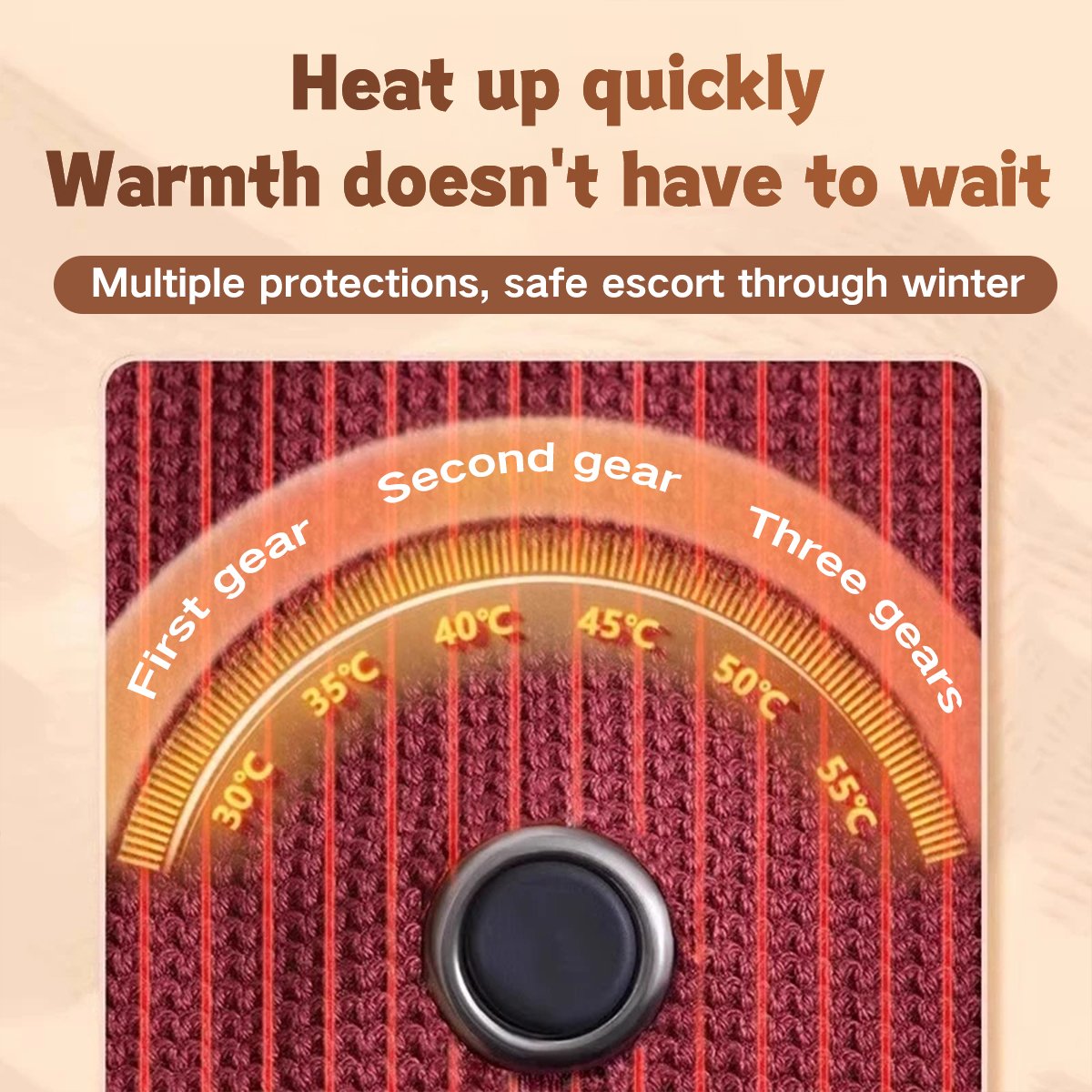 ❄️ Stay Warm All Winter — Portable Electric Heated Blanket Shawl