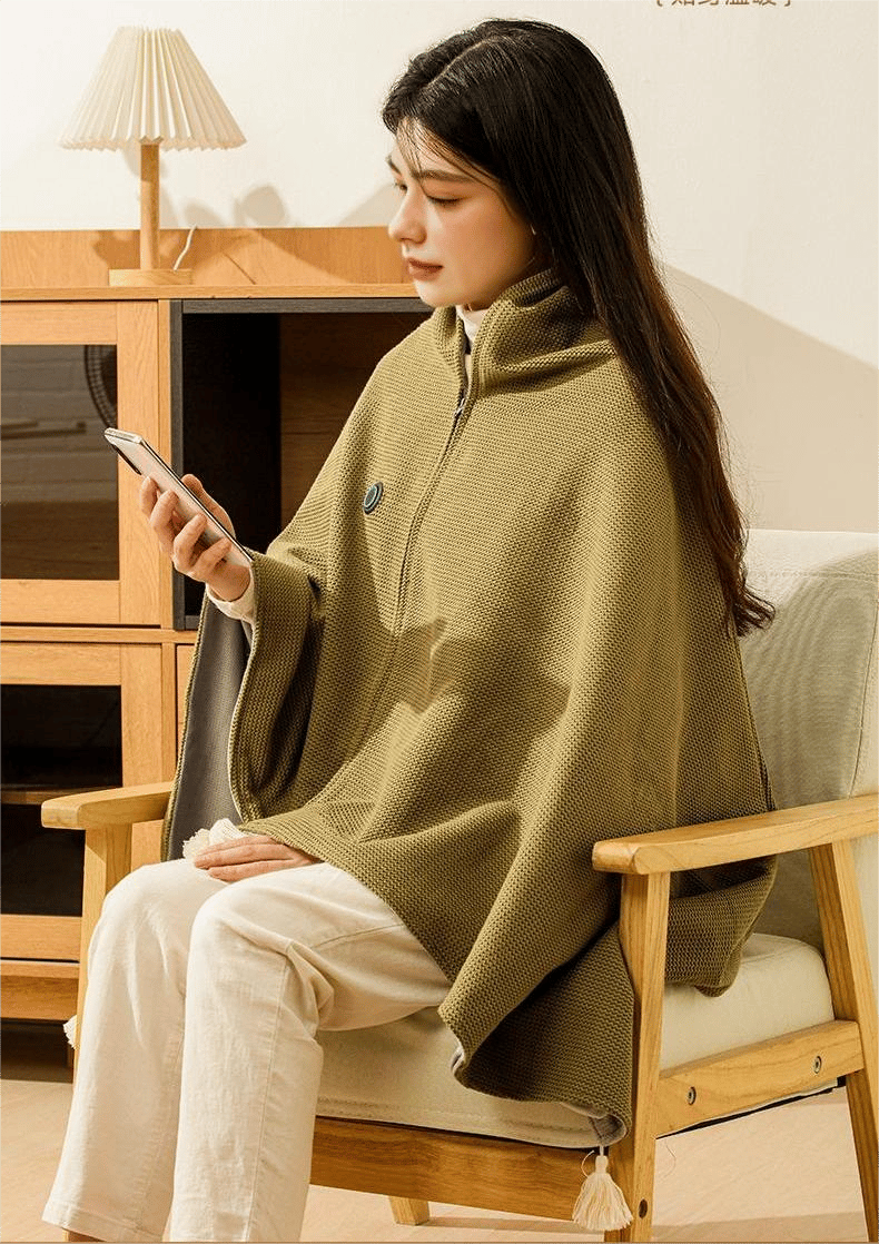 ❄️ Stay Warm All Winter — Portable Electric Heated Blanket Shawl