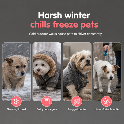 🐶🐱 Half-price offer for the first 50 customers 🐾 Warm Sherpa-Lined Pet Vest — Thickened, fleece-lined autumn/winter apparel for cats and dogs.