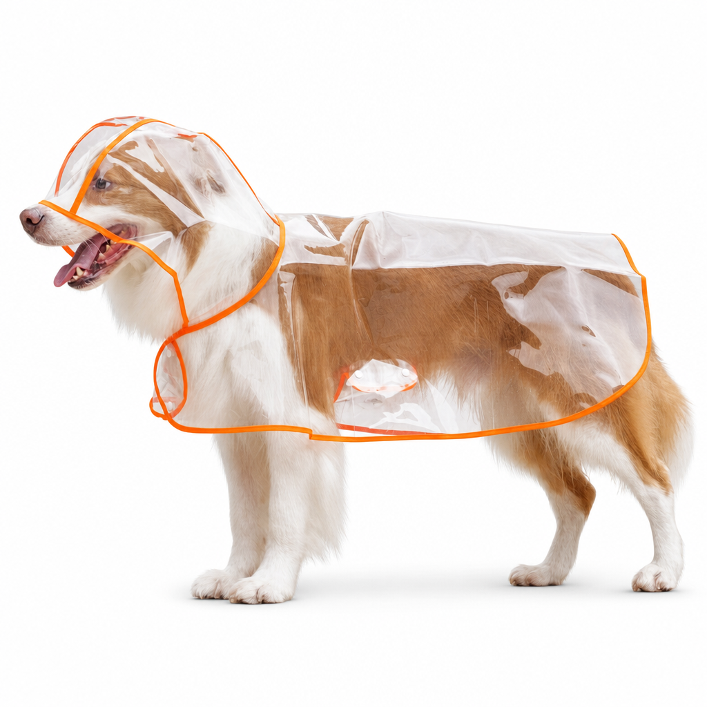 🐕New Arrivals 50% OFF📢 Transparent Waterproof Dog Raincoat – Keep Your Pup Dry & Visible on Rainy Walks 🌧️
