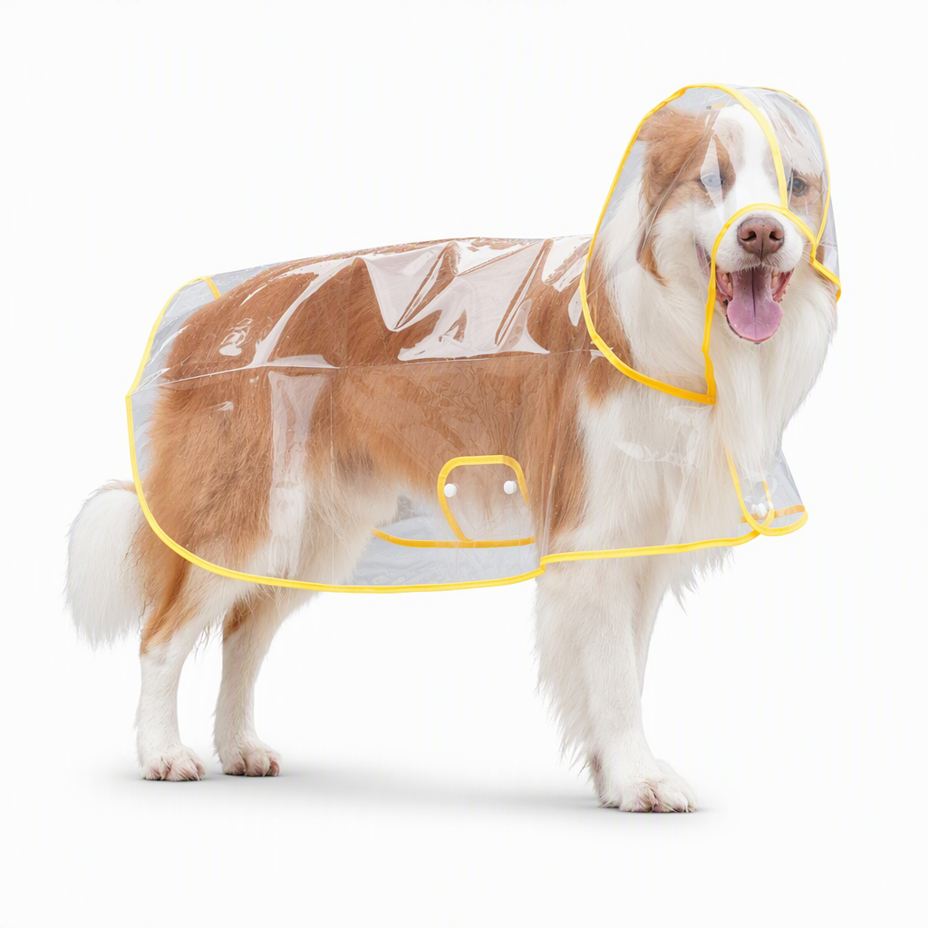 🐕New Arrivals 50% OFF📢 Transparent Waterproof Dog Raincoat – Keep Your Pup Dry & Visible on Rainy Walks 🌧️