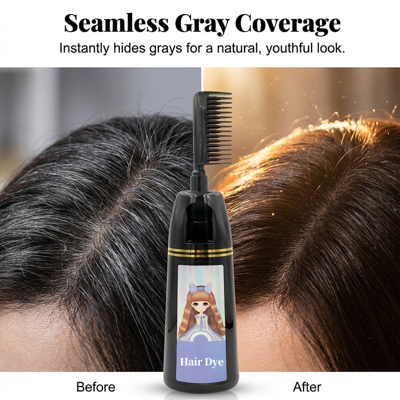 🌈 Limited-time half-price offer 🪮Colorful Plant Hair Dye with Comb Applicator