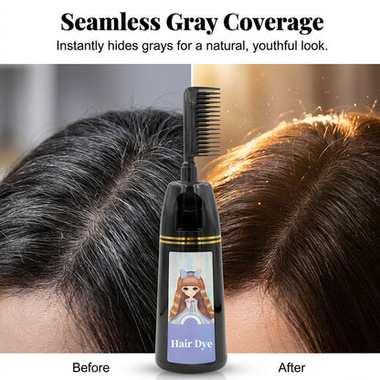 🌈 Limited-time half-price offer 🪮Colorful Plant Hair Dye with Comb Applicator
