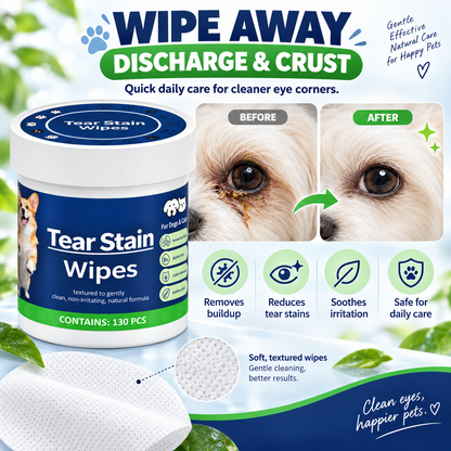 🐶🐱 Buy 1 Get 1 Free for the first 50 customers 🌿 Universal eye and tear stain cleaning wipes for cats and dogs