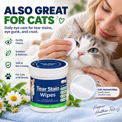 🐶🐱 Buy 1 Get 1 Free for the first 50 customers 🌿 Universal eye and tear stain cleaning wipes for cats and dogs