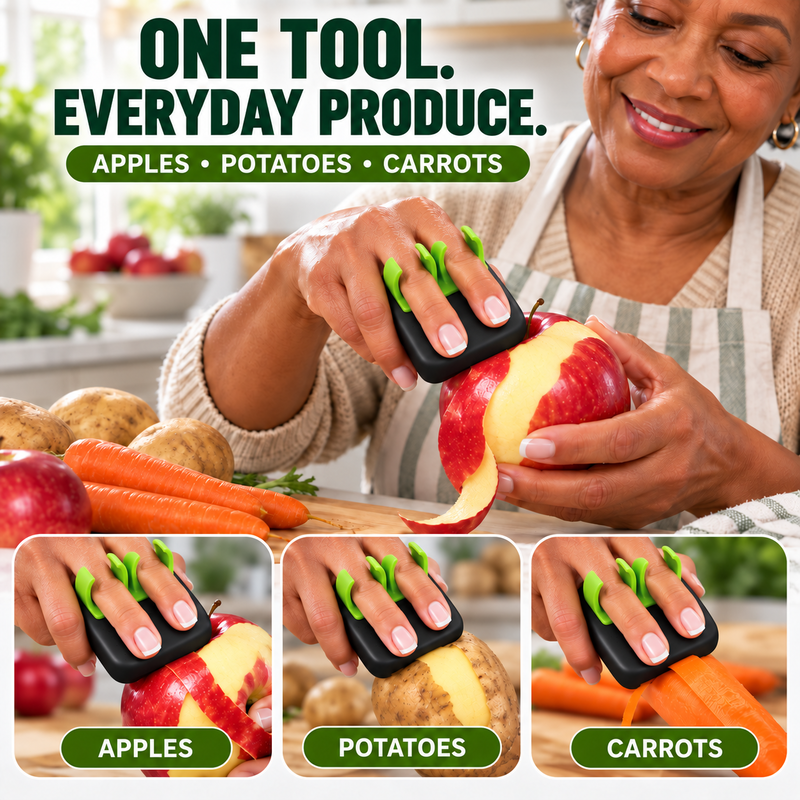 🥕🥔 Buy 1 Get 1 Free 🔪 Two-Finger Vegetable Peeler