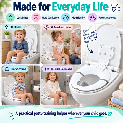 🚽 Buy one, get one free for the first 50 customers 🔥Foldable Kids Potty Training Toilet Seat