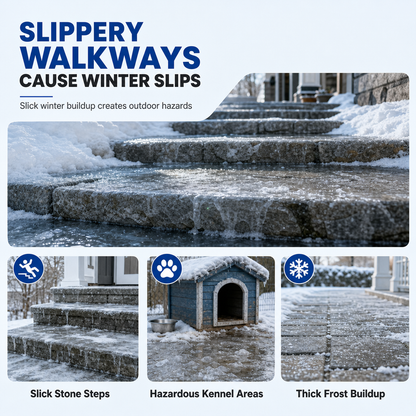 🥳2026 HOT SALE🥳💞50K+ SOLD! ❄️🐾Buy 1 Get 1 Free! Outdoor De-Icing & Snow Melting Spray – pet-safe, dissolves frost on contact. Clear steps, walkways & patios fast! 🛡️✅