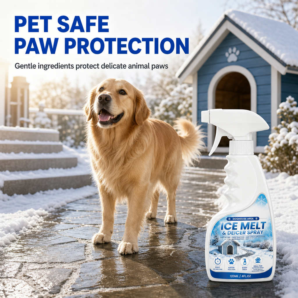 🥳2026 HOT SALE🥳💞50K+ SOLD! ❄️🐾Buy 1 Get 1 Free! Outdoor De-Icing & Snow Melting Spray – pet-safe, dissolves frost on contact. Clear steps, walkways & patios fast! 🛡️✅