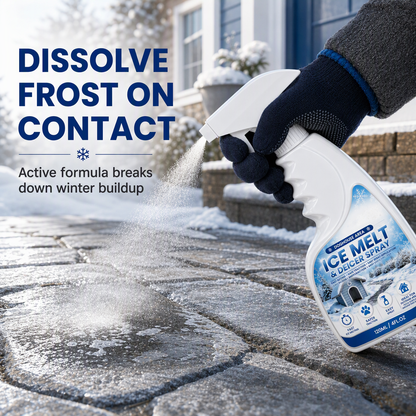 🥳2026 HOT SALE🥳💞50K+ SOLD! ❄️🐾Buy 1 Get 1 Free! Outdoor De-Icing & Snow Melting Spray – pet-safe, dissolves frost on contact. Clear steps, walkways & patios fast! 🛡️✅