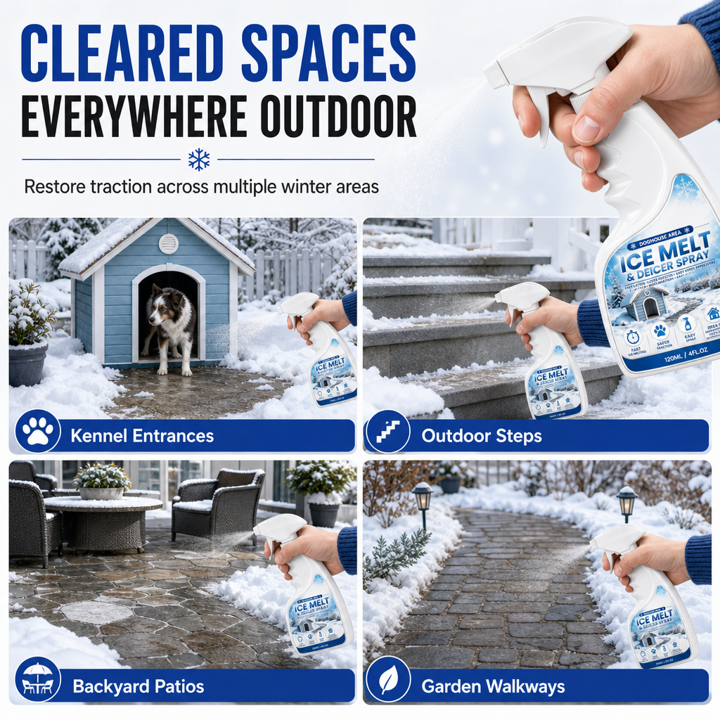 🥳2026 HOT SALE🥳💞50K+ SOLD! ❄️🐾Buy 1 Get 1 Free! Outdoor De-Icing & Snow Melting Spray – pet-safe, dissolves frost on contact. Clear steps, walkways & patios fast! 🛡️✅