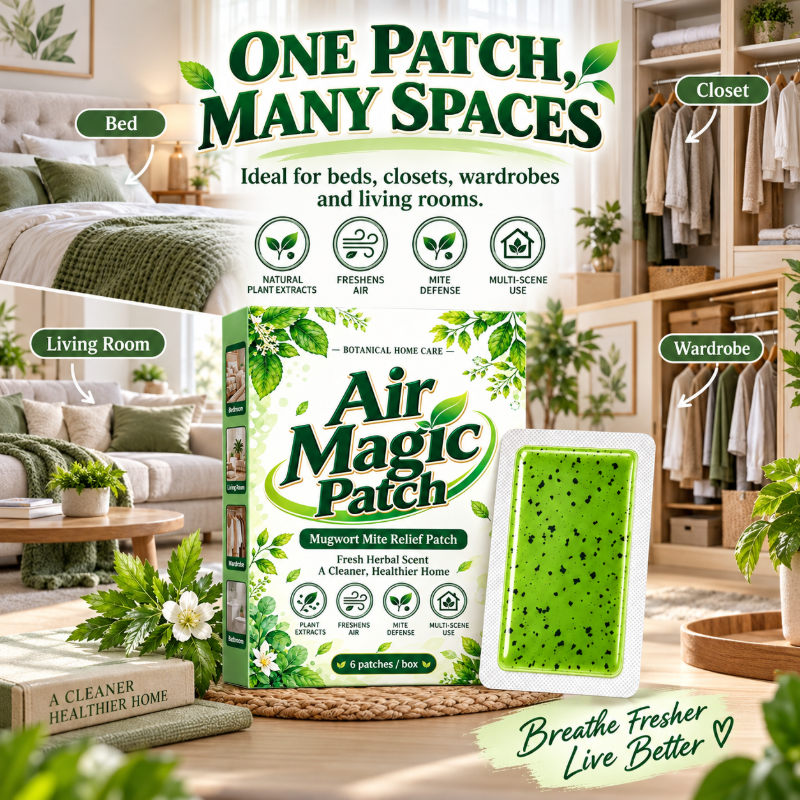 🌿 Buy 1 Get 1 Free for the first 50 customers! ✨ Mugwort Anti-Mite Patches – 6 patches per pack.