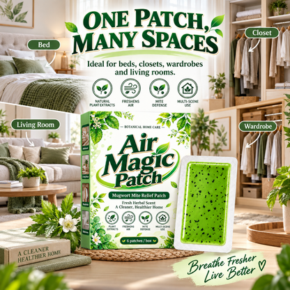 🌿 Buy 1 Get 1 Free for the first 50 customers! ✨ Mugwort Anti-Mite Patches – 6 patches per pack.