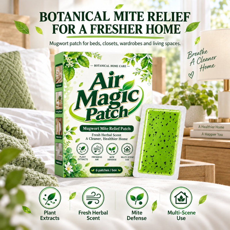 🌿 Buy 1 Get 1 Free for the first 50 customers! ✨ Mugwort Anti-Mite Patches – 6 patches per pack.