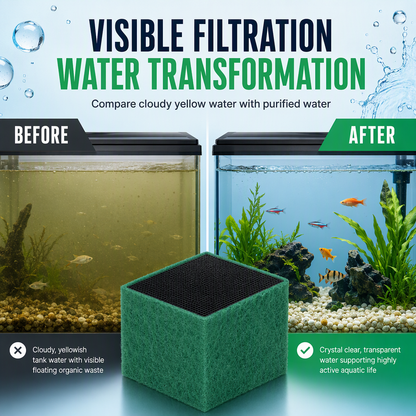 💧LIMITED-TIME BUY 1 GET 1 FREE! ✨Activated Carbon Filter Cube for Aquarium Water Purification