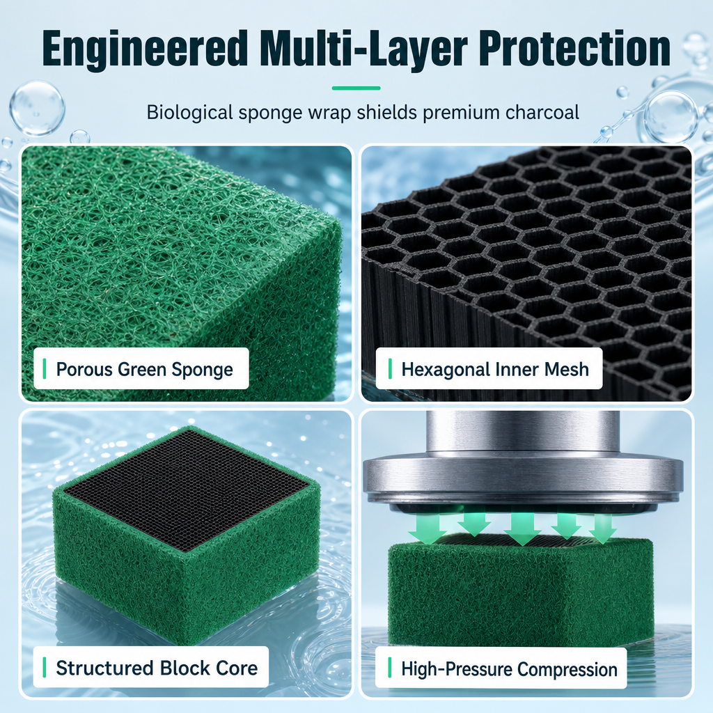 💧LIMITED-TIME BUY 1 GET 1 FREE! ✨Activated Carbon Filter Cube for Aquarium Water Purification