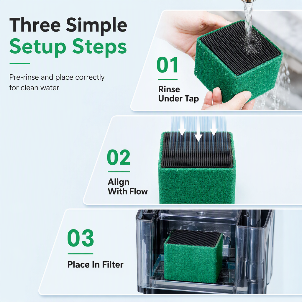 💧LIMITED-TIME BUY 1 GET 1 FREE! ✨Activated Carbon Filter Cube for Aquarium Water Purification