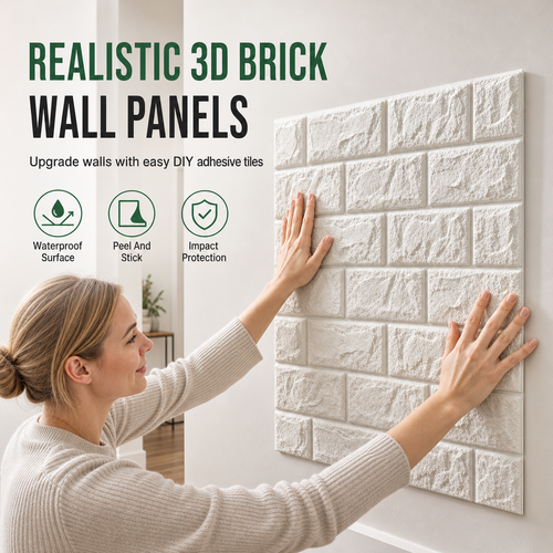 🍃🏆 Final Day Special: Buy 5 Get 5 Free! ⏰ Give your walls a fresh new look! Self-adhesive 3D tile stickers 🏡🧱
