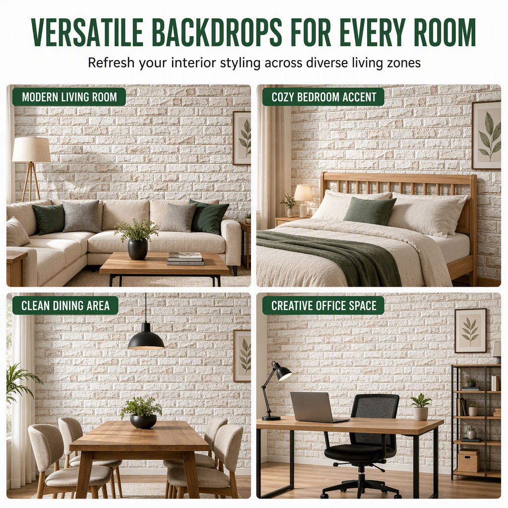 🍃🏆 Final Day Special: Buy 5 Get 5 Free! ⏰ Give your walls a fresh new look! Self-adhesive 3D tile stickers 🏡🧱